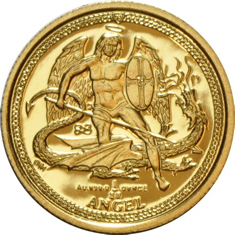Buy Twentieth Ounce Isle Of Man Angel Gold Coins From Bullionbypost Uk