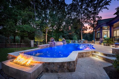 Just Off The Fairway In Waxhaw NC Executive Swimming Pools Inc