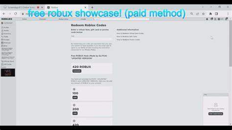 Robux Generator Paid Method Youtube