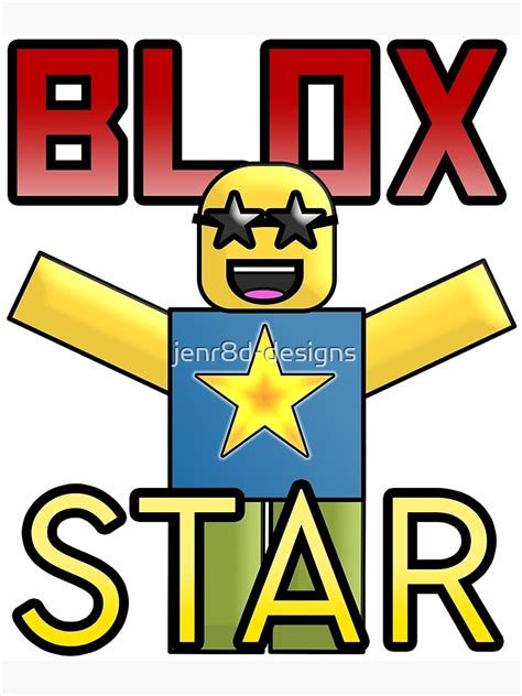 Roblox Blox Star Framed Art Print By Jenr8d Designs Redbubble