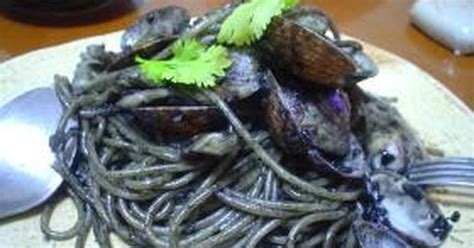 Pitch Black Squid Ink Pasta Recipe By Cookpadjapan Cookpad