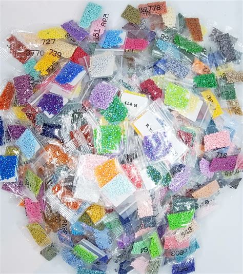Diamond Painting Drills Round Kit All Dmc Colors Included Plus Etsy