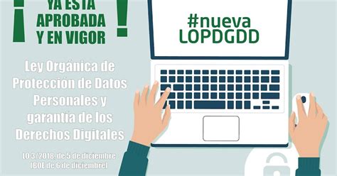 Entra En Vigor La Nueva Ley De Protecci N De Datos Lopdgdd