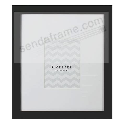 Black Matted 11x13 5x7 Frame By Sixtrees® Picture Frames Photo Albums Personalized And