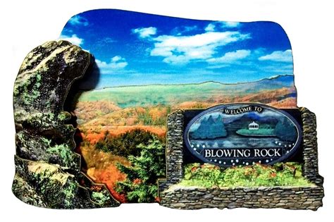 Welcome To Blowing Rock North Carolina Artwood Fridge Magnet