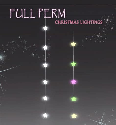 Second Life Marketplace Full Perm Christmas Decoration Lightings