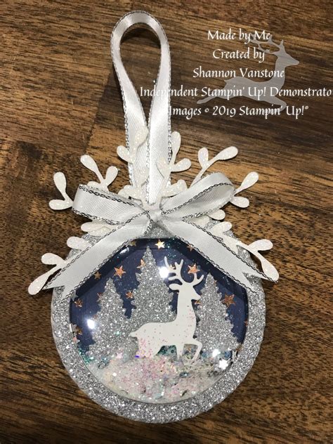 Stampin Up Snow Globe Ornaments Christmas Cards Handmade Christmas