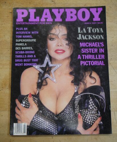 La Toya Jackson March Playboy Magazine Ebay