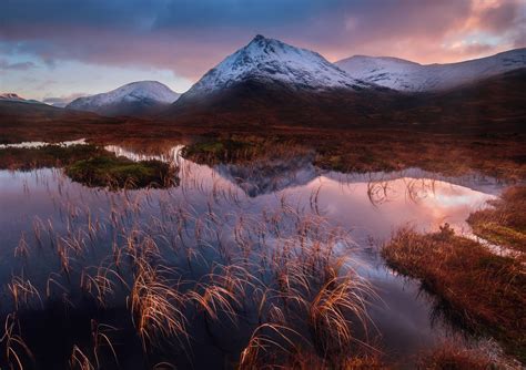 nature, Landscape, Water, Snow, Mountain, Scotland, UK, Lake, Grass ...