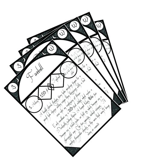 Dnd Printable Spell Cards Printable Word Searches