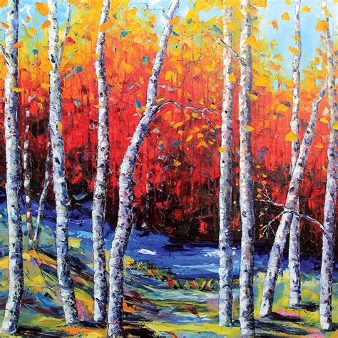 Neverending Birch Ii Canvas Art By Lisa Elley Icanvas Birch Tree