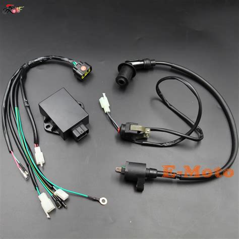 Complete Wire Wiring Harness Loom Cdi Ignition Coil Kill Switch Kits