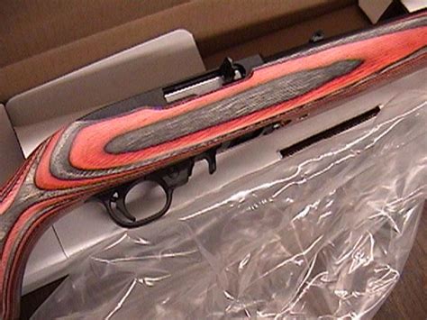 Ruger 10 22 Red Laminated Stock W Matte Blue Finish Nib