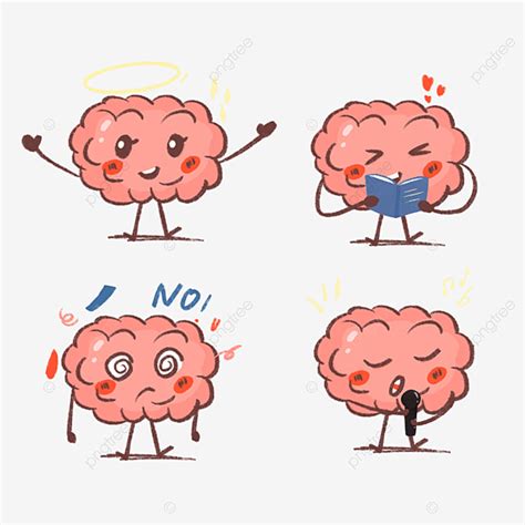 Brain Character Png Picture Brain Character Cartoon Mascot Brain Clipart Brain Sing Png
