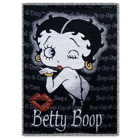 Betty Boop Kisses Tapestry Throw