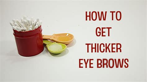 How To Grow Thicker Eyebrows Youtube