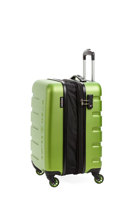 Swissgear 7366 18 Expandable Carry On Hardside Spinner Luggage Lime