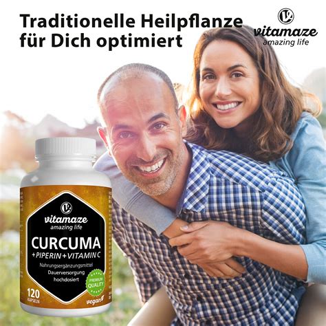 Buy Vitamaze Turmeric Capsules High Strength Pure Curcumin Powder