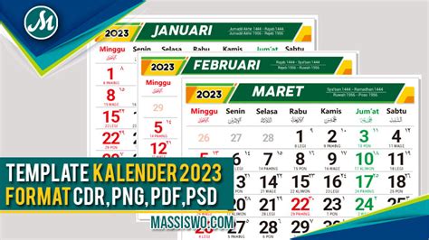 Template Kalender 2023 Lengkap Format Cdr Dan Png Download Gratis