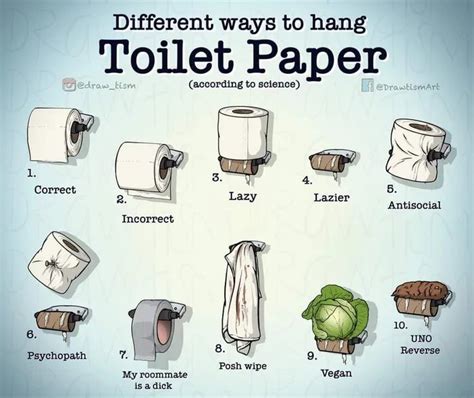 Different Ways To Hang Toilet Paper