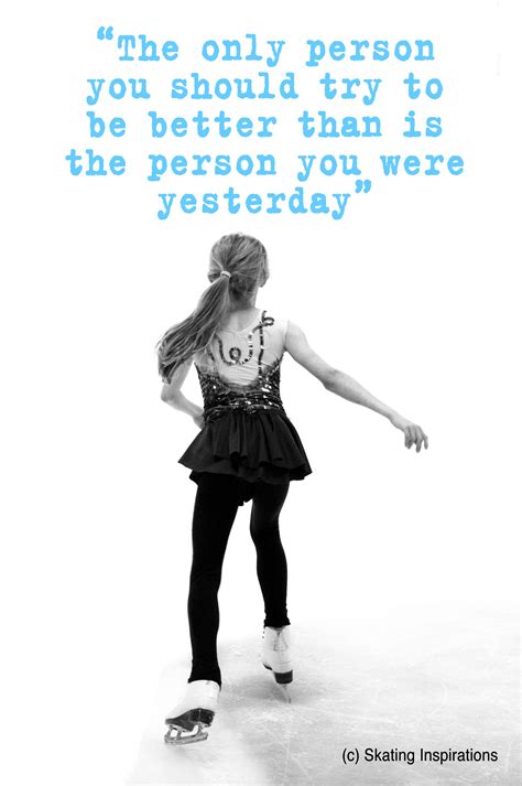 Better Than Yourself Figure Skating Print Ice Skating Quotes Figure