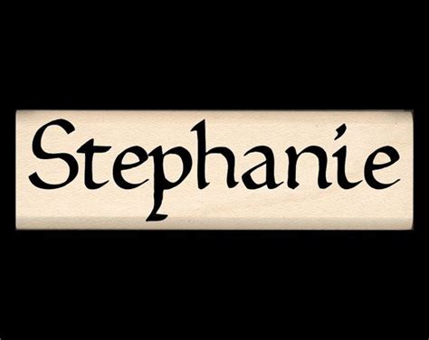 Stephanie Name Rubber Stamp For Kids Etsy Stephanie Names