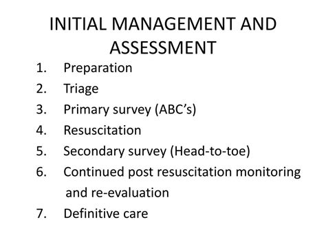 Ppt Early Assessment And Management Of Trauma Powerpoint Presentation