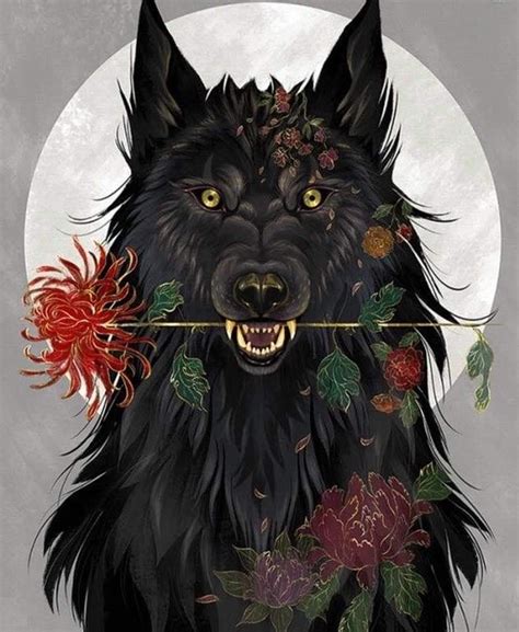 Pin By 𝓐𝓶𝔂 𝓒𝓪𝓻𝓸𝓵𝓲𝓷𝓮 🎃🦇🔮🌙 On Wolf Spirit Of Woman And Wolf Art