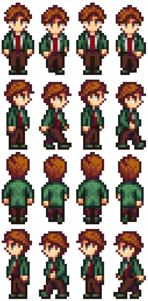 No Glasses Or Mustache Harvey Sprite At Stardew Valley Nexus Mods And