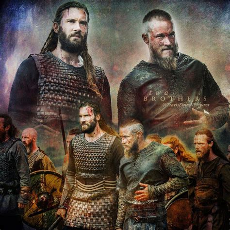 Ragnar And Rollo Vikings Season Travis Fimmel History Channel Vikings