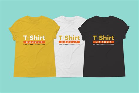 Free Round Neck Tshirt Branding Mockup Template