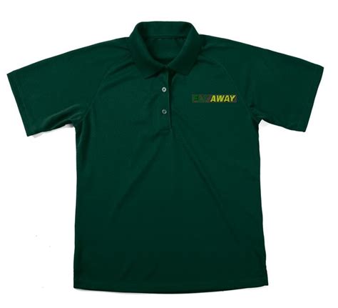 z5300 womens hunter green polo shirt fly away logo propark