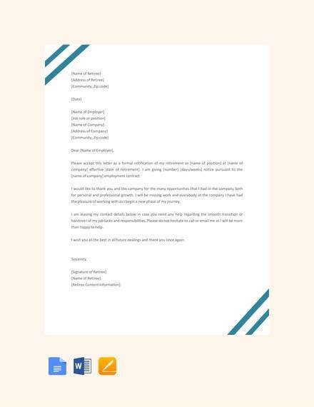 How do you write a letter asking for information? FREE 20+ Sample Useful Retirement Letter Templates in ...