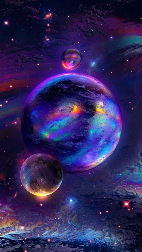 Spheres Wallpaper 4k Cosmos Nebula Colorful Glowing