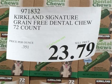 Considered by many as the best grain free dog food in the market because it truly understands what real hypoallergenic doggie diet means, the taste of the wild canine formula boasts of a unique formulation of high protein that is sourced from highly novel. Kirkland Signature Grain Free Dental Chew 72 count ...