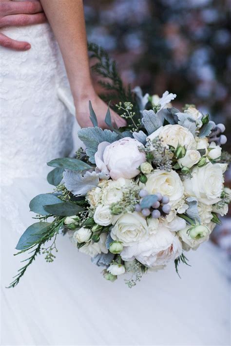 Peach/white and teal green/white wedding bouquet available. Glamorous Winter Wedding with Gold and Silver Hues ...