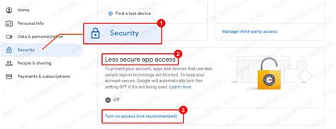 Be aware that, when you perform this action, you allow your google account to be more vulnerable to external access. วิธีการเปิด-ปิด Allow less secure apps - HostAtom ...