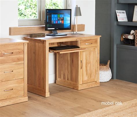 Baumhaus Mobel Oak Single Pedestal Desk Home Office Oak Desk Baumhaus Mobel Oak Desk