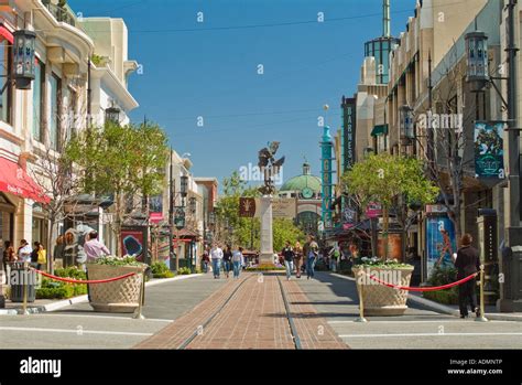 Main Street At The Grove Shopping Mall In Los Angeles California Usa