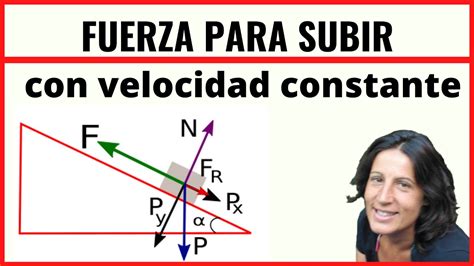 Fuerza Para Subir Por Plano Inclinado A Velocidad Constante Youtube