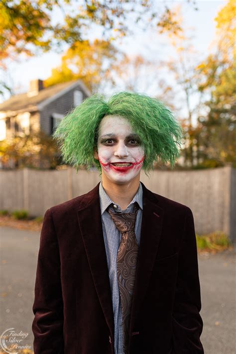 The joker (heath ledger) of course. DIY Joker Halloween Costume - Finding Silver Pennies