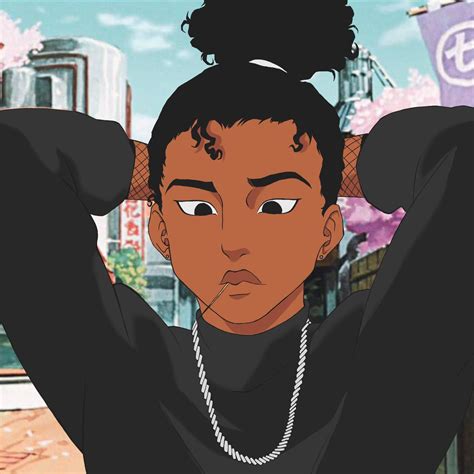 Black Guy Pfp Icon Black Anime Characters Anime Cartoon Art Styles