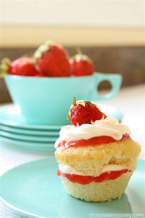 Strawberry Shortcake Cupcakes Chocolate Moosey Strawberry Shortcake Cupcake Cupcake Recipes