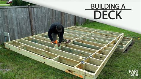 Building A Ground Level Deck Part 1 Youtube