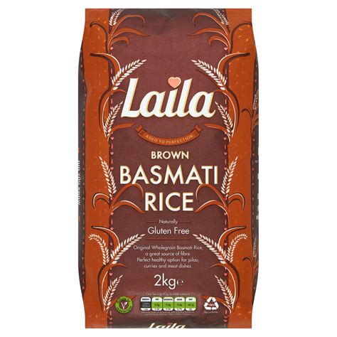 Laila Brown Basmati Rice 2kg Rice Grains And Pulses Iceland Foods