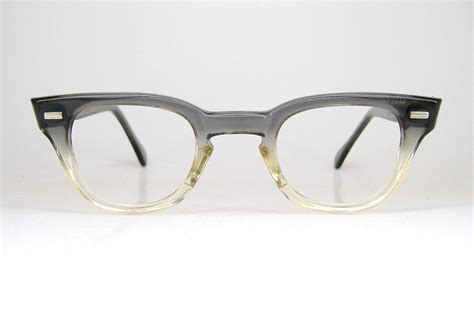 Vintage 50s Green Stripped Horn Rim Eyeglasses Eyewear Frame Etsy Horn Rimmed Eyewear