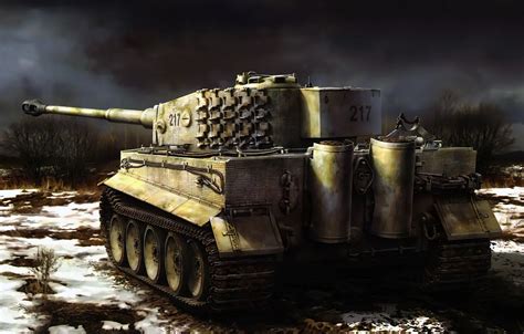 Ww2 Tiger Tank Art