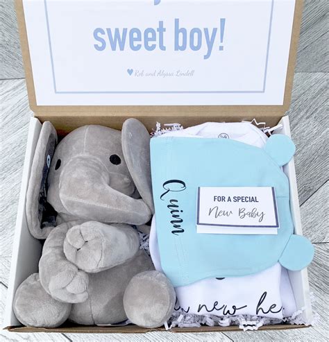 Newborn Baby T Box Personalized Elephant Body Suit And Etsy