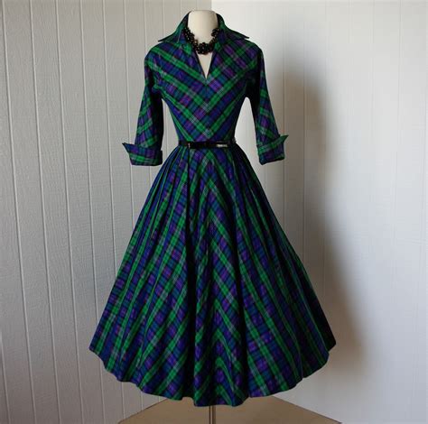 See more ideas about vintage outfits, historical fashion, historical dresses. Inspired by Kelly: 1950s Plaid Dress