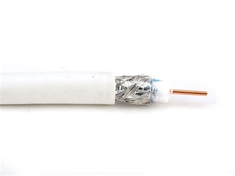 Rg6 30 Ghz Coaxial Cable Dual Shielded Ccs Pull Box White 1000